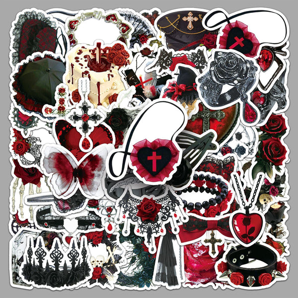 50PCS Rose Gothic Sticker