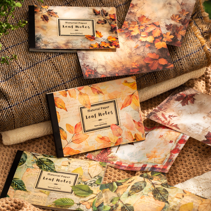 30PCS Leaf Notes Series material paper – LBLYXIR