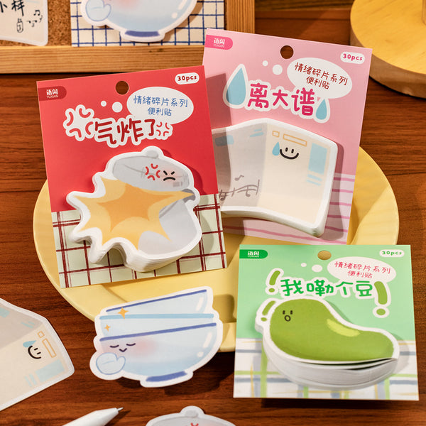 30PCS Emotional Fragments Series note paper