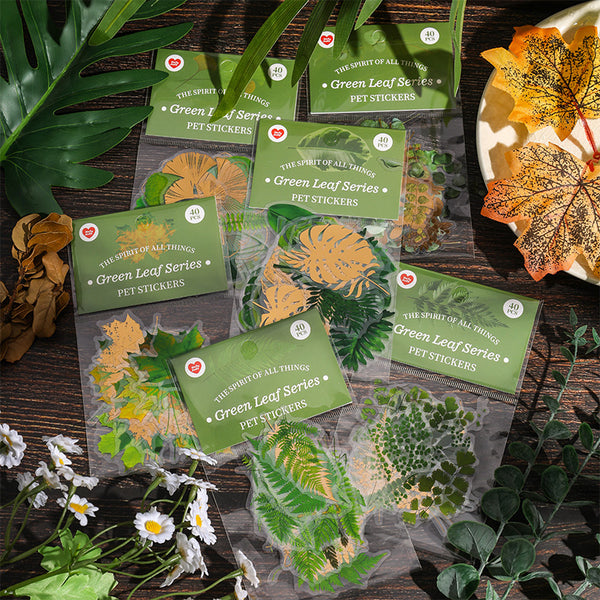 40PCS Leaf Series sticker