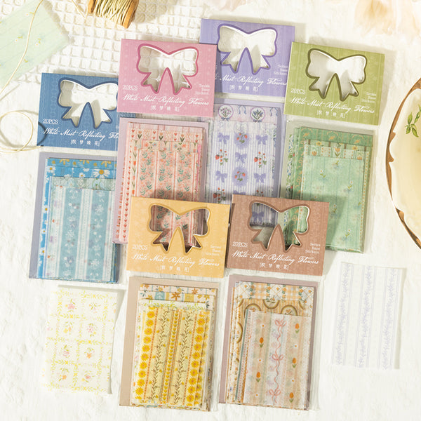 20PCS Dreams weave flowers series sticker