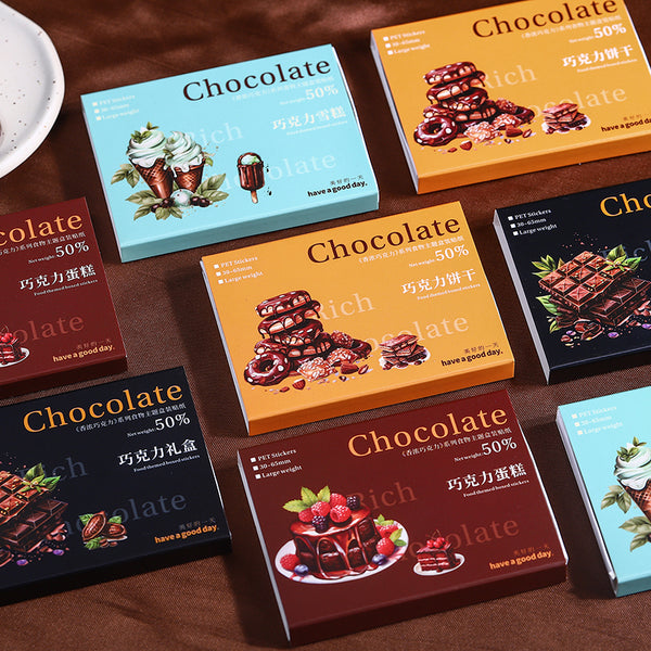 50PCS Fragrant chocolate series sticker