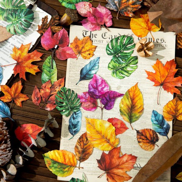 20PCS Fallen Leaves Chapter Series sticker
