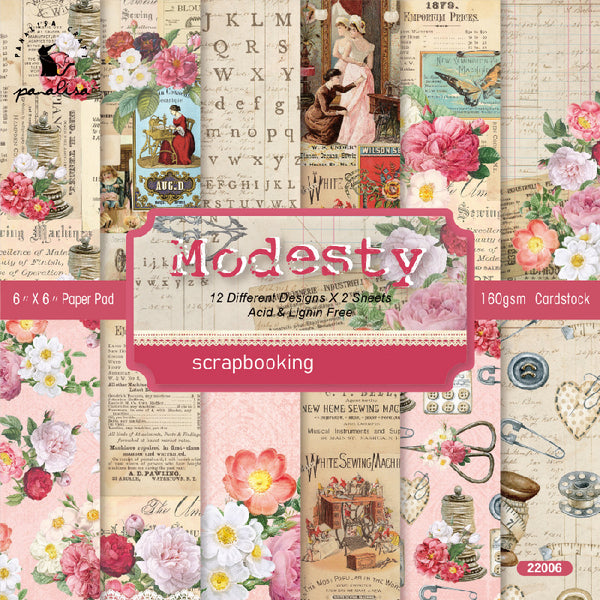 24PCS Modesty background paper