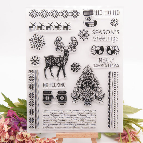 Clear silicone stamp