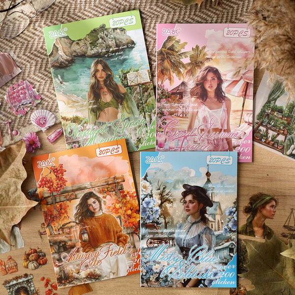 20PCS Poetic Tour Series sticker book