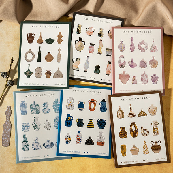 30PCS The art of bottles series sticker