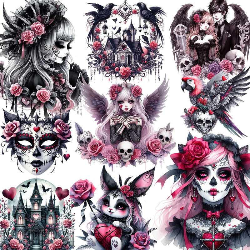 12PCS Dark mask sticker – LBLYXIR