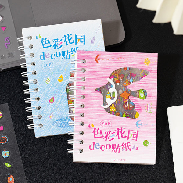 20PCS Color Garden Series sticker book