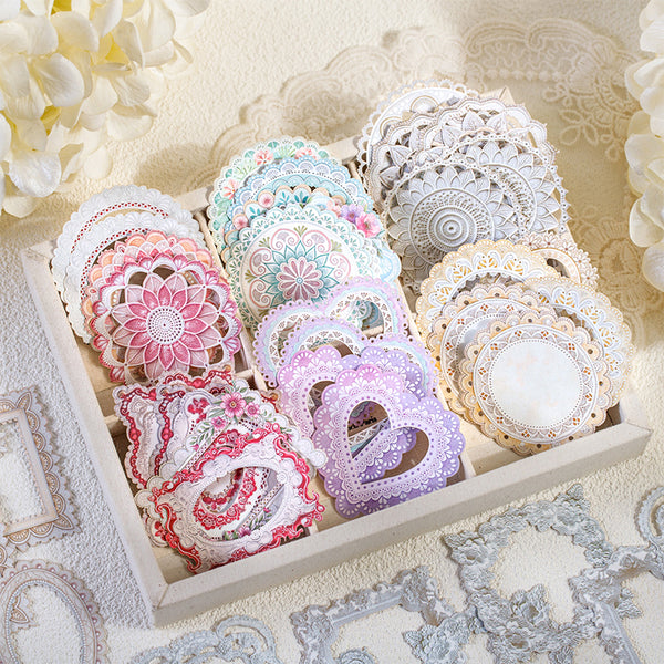 20PCS Lace trim series sticker