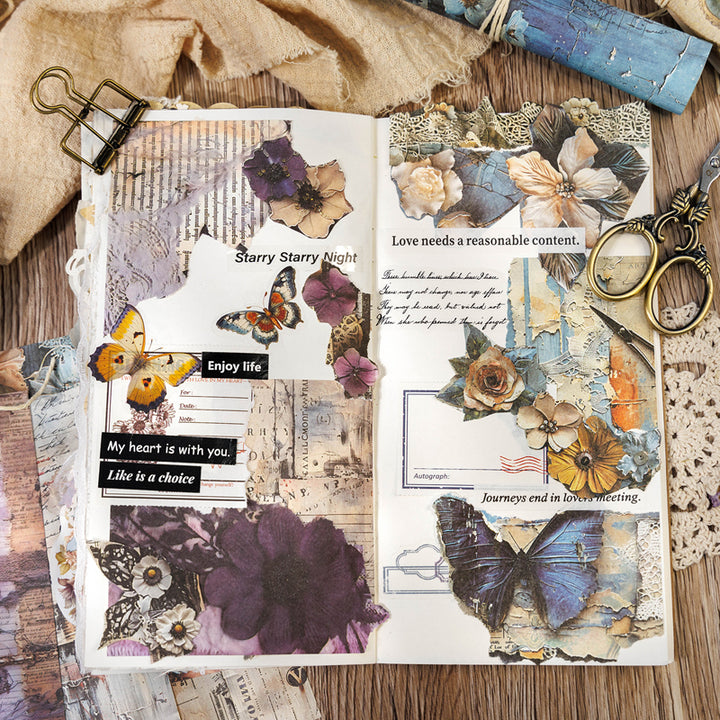 Borderless Picture File 20PCS Borderless collage series material paper – LBLYXIR