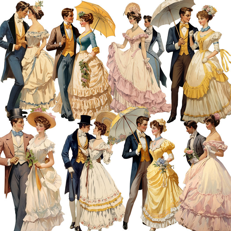 16PCS Romantic ballroom dancing sticker – LBLYXIR
