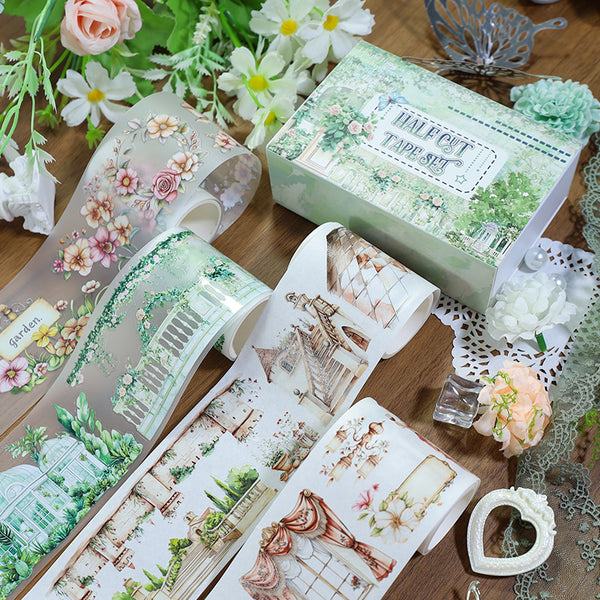 Western mansion Die Cutting Washi/Fog PET Tape Set