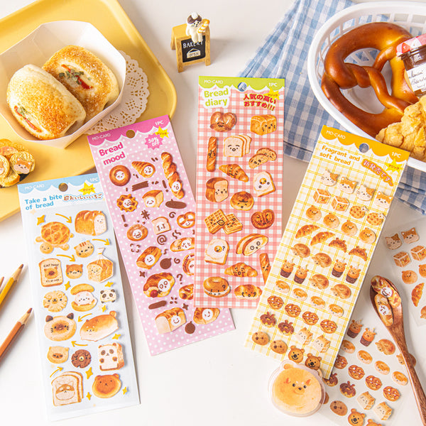 1PCS Bread Story series Sticker