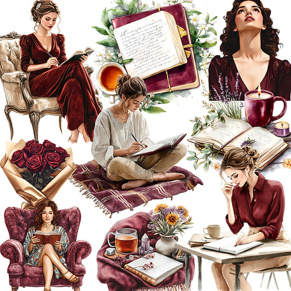 20PCS Retro life sticker