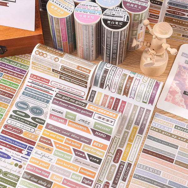 Text collection series washi tape