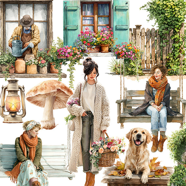 20PCS Swing Garden sticker