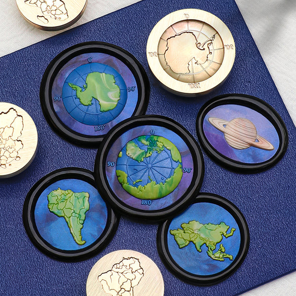 World map Series Wax Seal Stamp