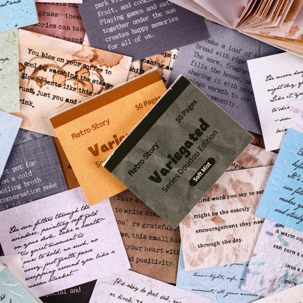 50PCS Colorful Series material paper