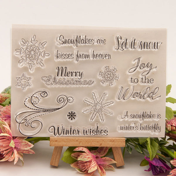 Clear silicone stamp