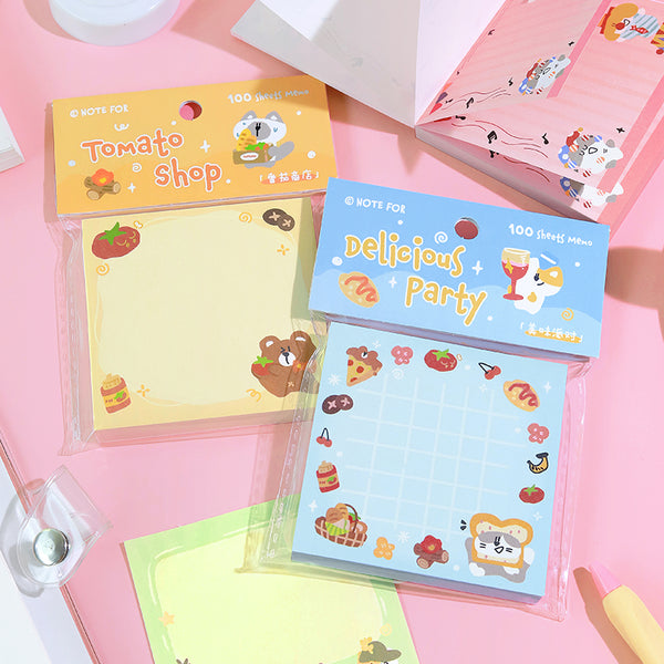 100PCS The Potato Adventure series note paper