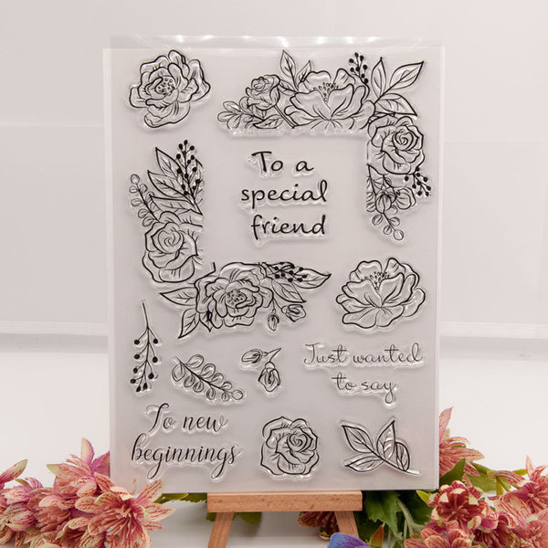 Clear silicone stamp