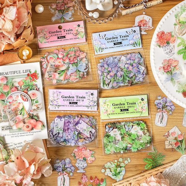 30PCS Flowers and Ideal Life Series sticker