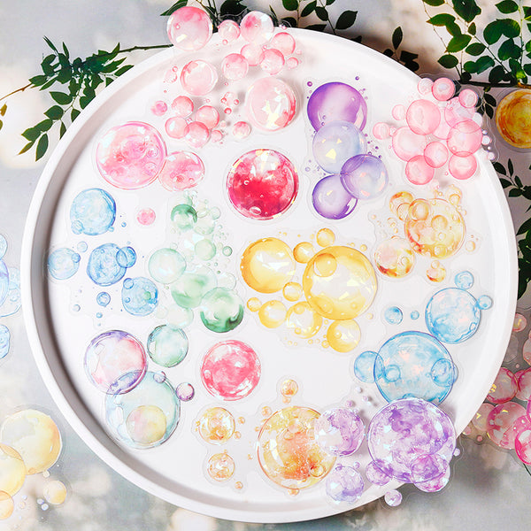 10PCS Bubble adventure series sticker