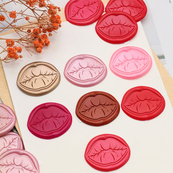 1PCS Lip shape Series Wax Seal Stamp sticker
