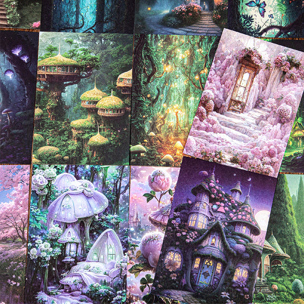 20PCS Dream Forest Series material paper