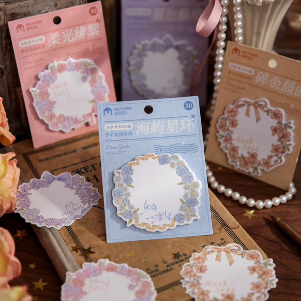 30PCS Dream Garden Series note paper