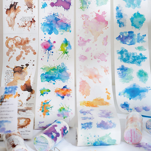 Watercolor fantasy series Die Cutting Washi Tape