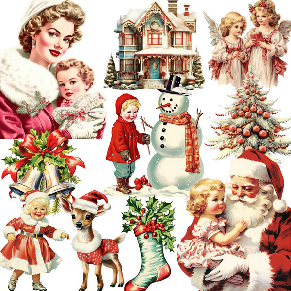 20PCS Retro Christmas sticker