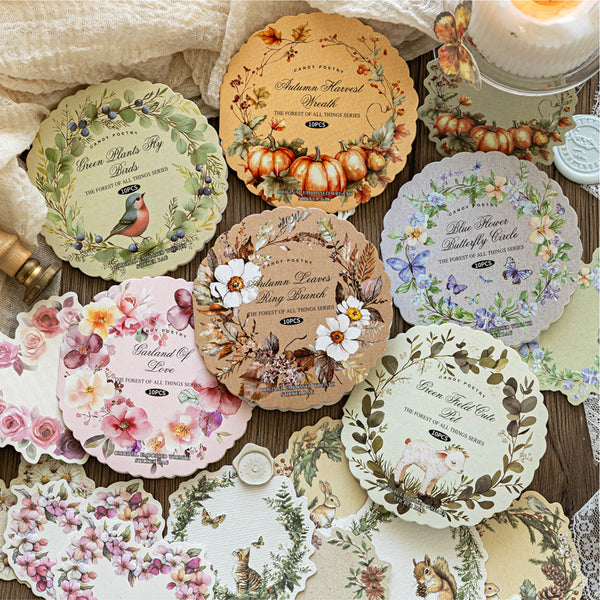 10PCS The Forest of All Things series sticker