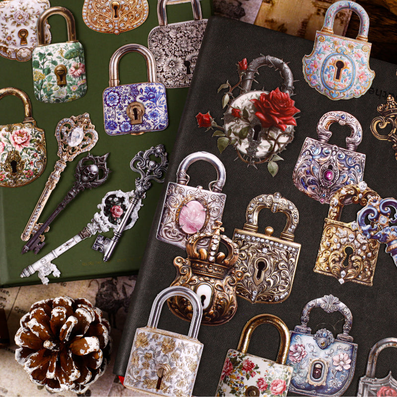 30PCS Lock and key series sticker – LBLYXIR