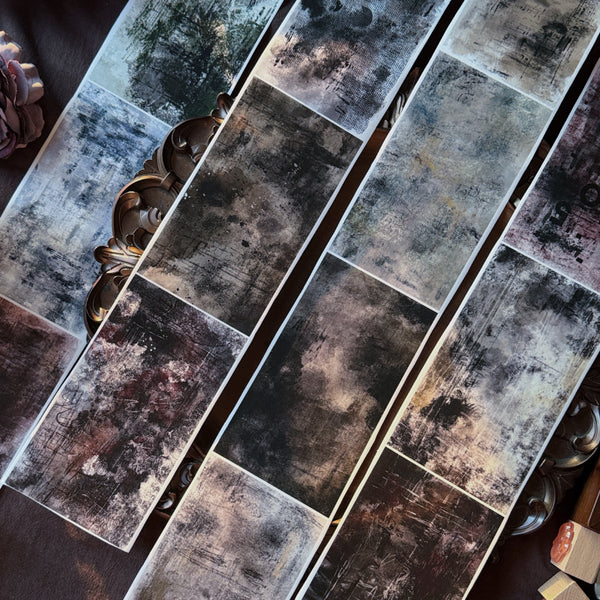 Whole Roll 9cm*6m Mottled texture Washi/PET Tape