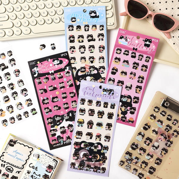 1PCS Meow Star Project Series sticker