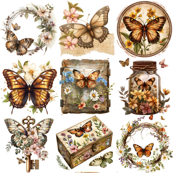 20PCS Butterfly decoration sticker