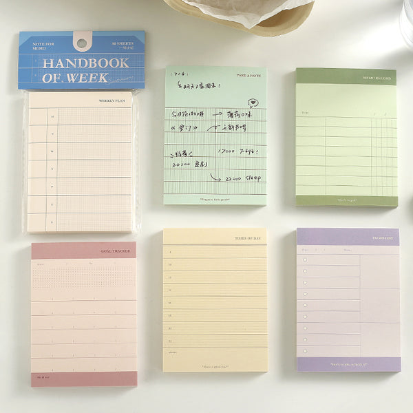 80PCS Notes on ordinary life series note paper