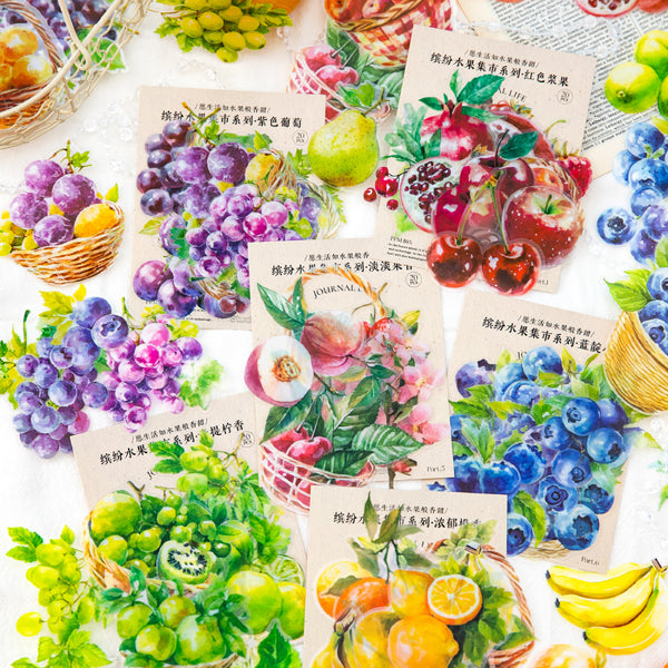 20PCS Fruit Market Series sticker