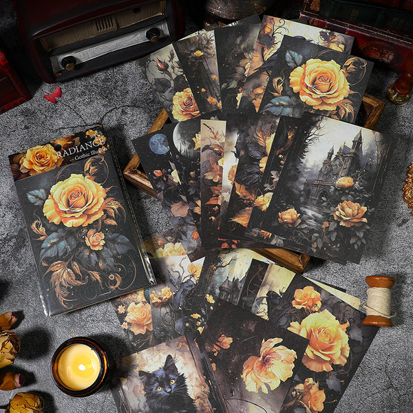 20PCS The Gothic Fantasy series material paper