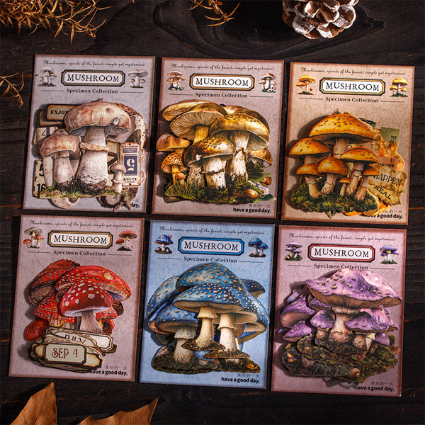 25PCS Mushroom specimen series sticker