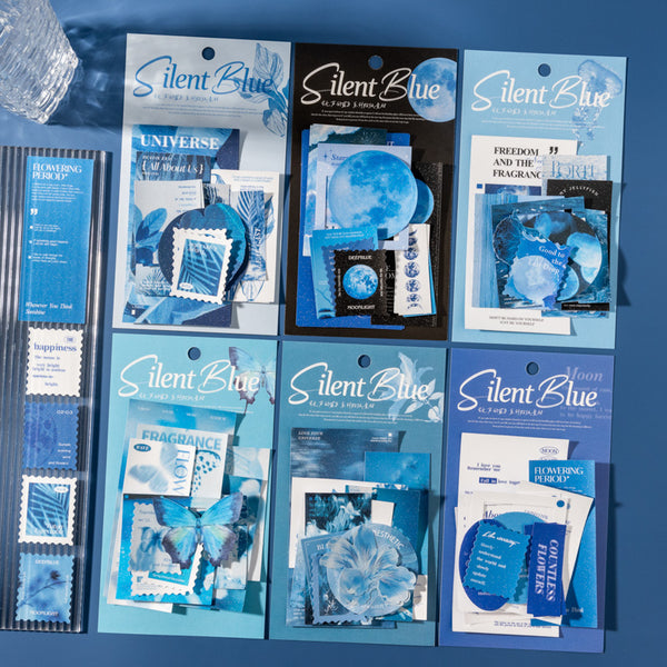 30PCS The Silent Blue series sticker
