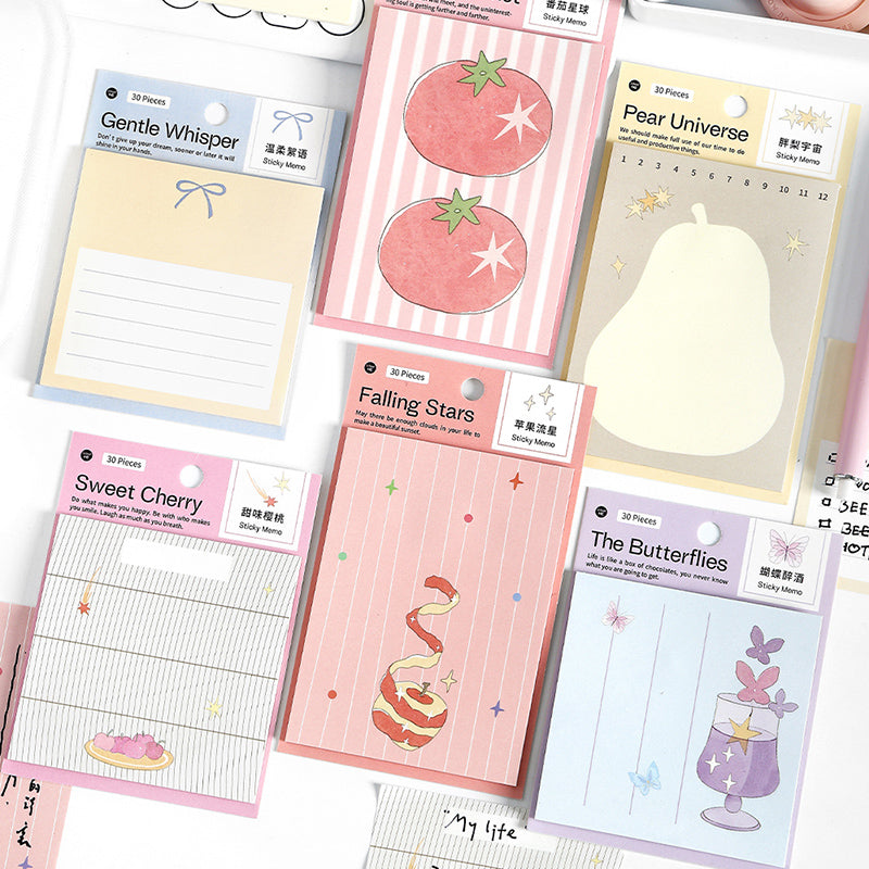 30PCS Star Notepad series note paper – LBLYXIR