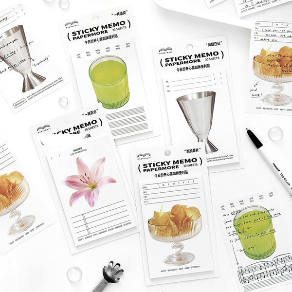 30PCS Today's happy series note paper