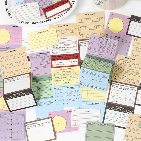 80PCS Life Essays Series note paper