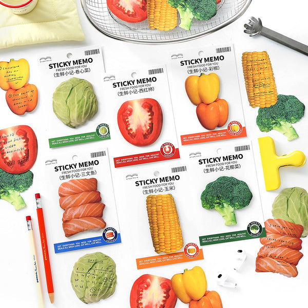 30PCS Fresh Food Notes Series note paper