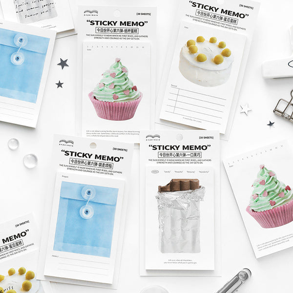 30PCS Today's happy series note paper