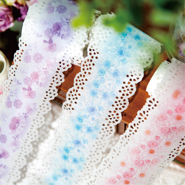 Lace flower field series washi tape