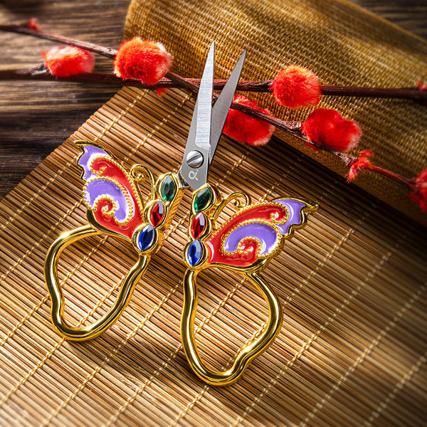 Vintage Embroidery Butterfly scissors